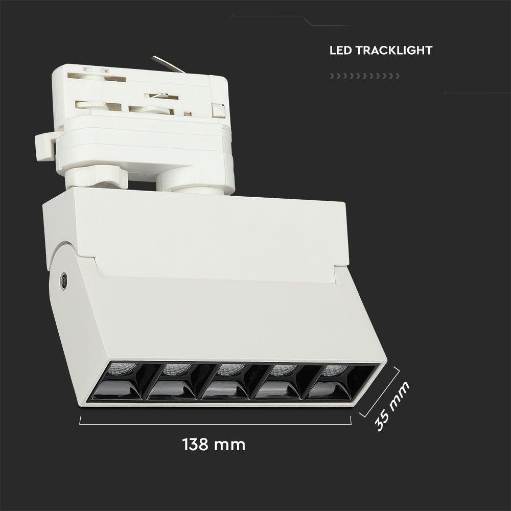 12W Lampa LED liniowa na szynoprzewód MAGNETIC, Chip SAMSUNG, Barwa:4000K, Obudowa: Biała, VTAC, SKU 20004