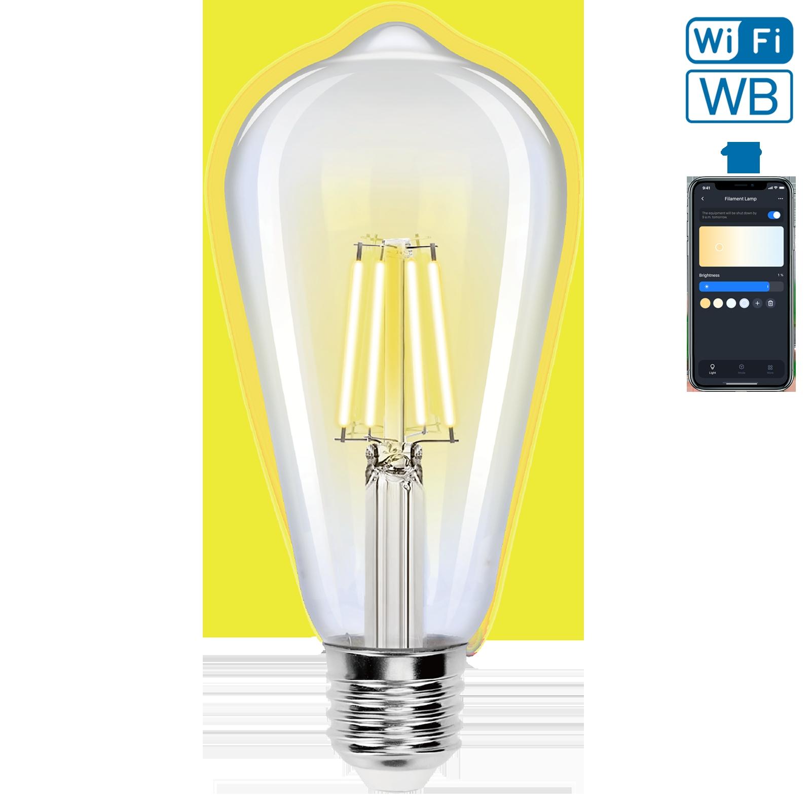 WIFI + Bluetooth E27 ST64 6W