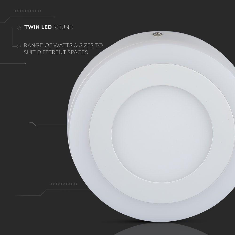 VT-1509 15W LED SURFACE PANEL 3000K ROUND