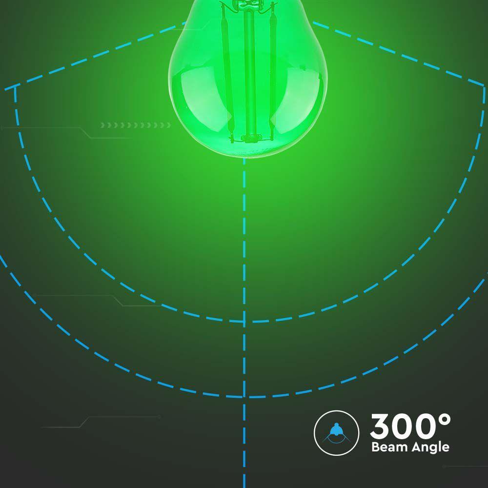 VT-2132-N 2W G45 LED GREEN COLOR FILAMENT BULB E27