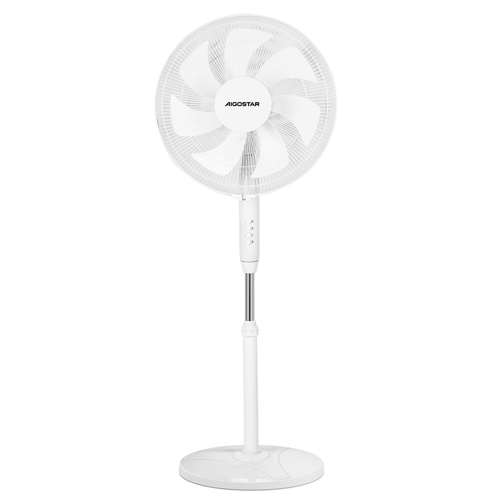 16-inch 7-blade mechanical stand fan