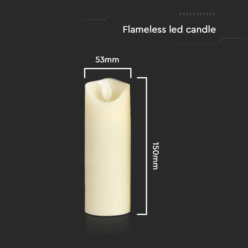 VT-7568 CANDLE LAMP TABLE TOP 53x150MM AA BATTERY