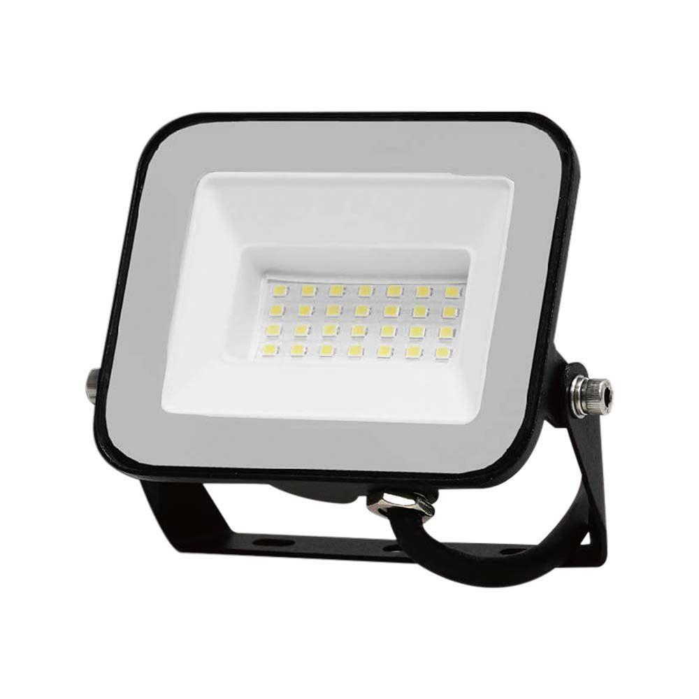 VT-44020 20W FLOODLIGHT SAMSUNG CHIP 4000K BLACK BODY GREY GLASS