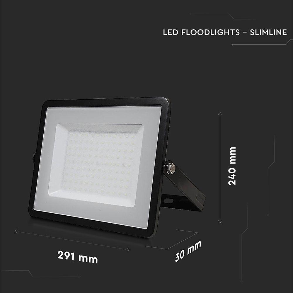 VT-100 100W SMD FLOODLIGHT SAMSUNG CHIP 3000K BLACK BODY