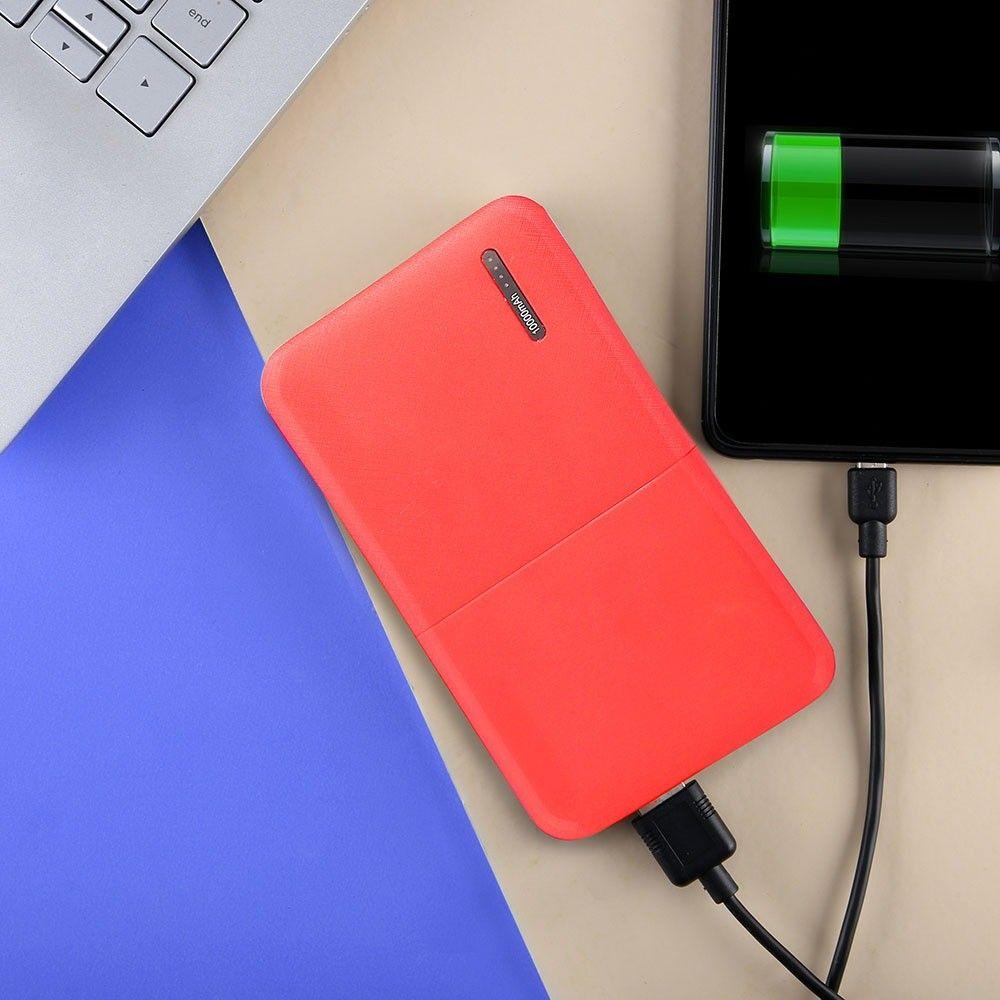 Power Bank, 3.7V/10000mAh, Czerwony, VTAC, SKU 8899