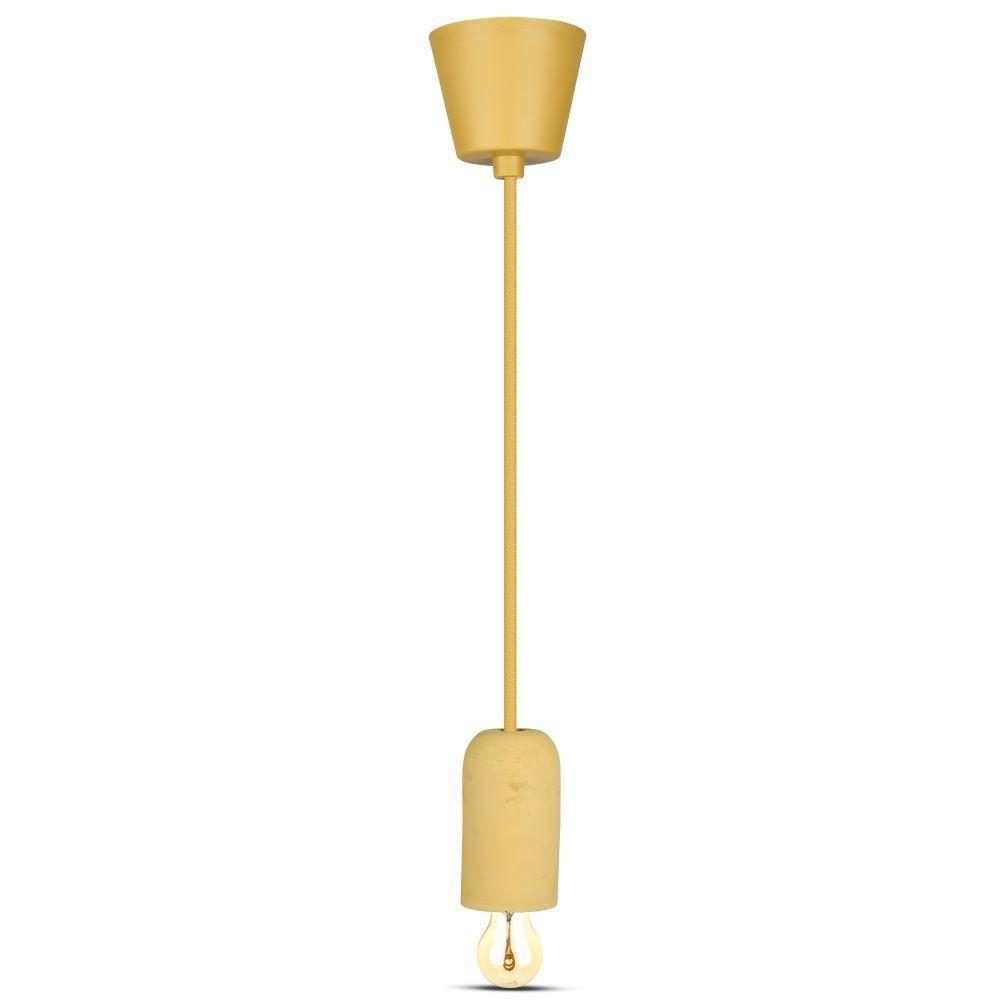 Lampa Wisząca, Trzonek:E27, Gips, Beżowy, VTAC, SKU 3750