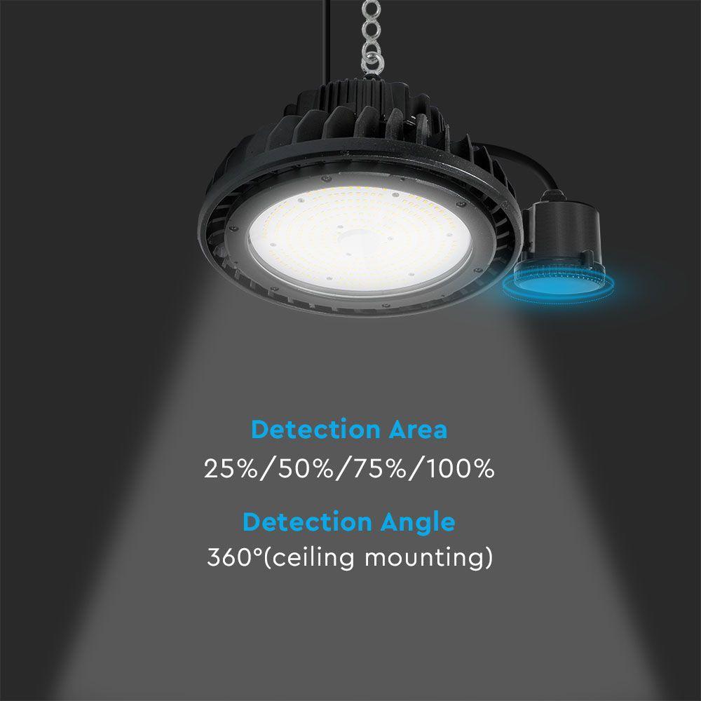 Czujnik ruchu do opraw HIGH BAY 14lm/W, kompatybilny z VT-9-151N, VT-9-200N, VTAC, SKU 20123