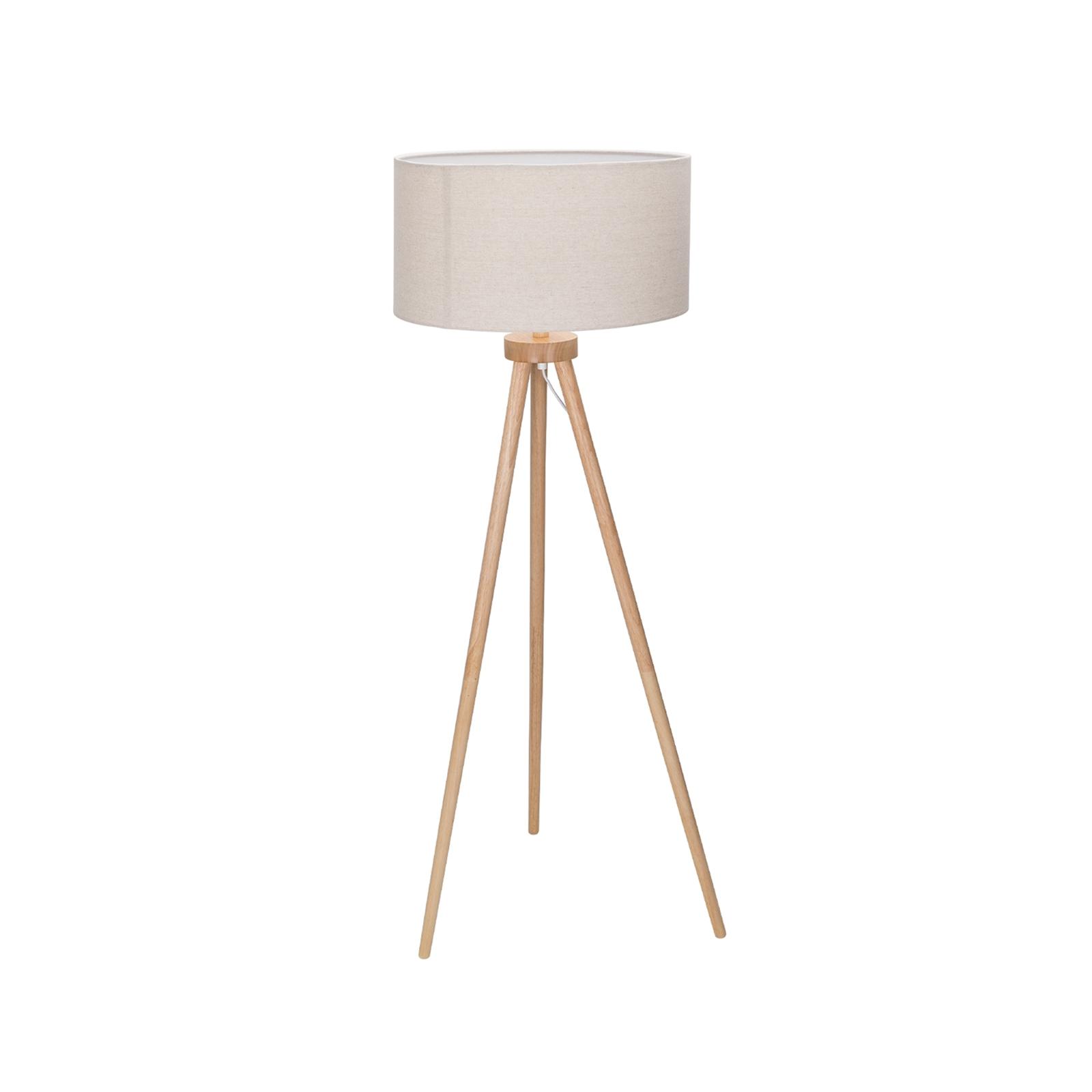 Wooden Floor Lamp (Without Light Source) E27