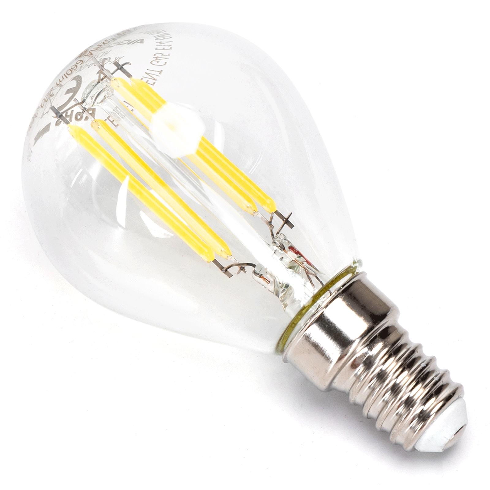 Żarówka LED Filament (Przezroczysta) G45 E14 8W