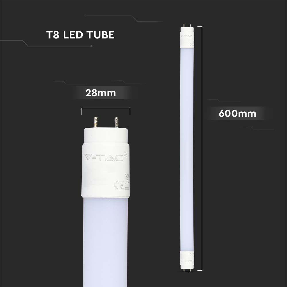 VT-062 7.5W T8 NANO PLASTIC TUBE ROTATABLE 60CM SAMSUNG CHIP 3000K 110LM/W