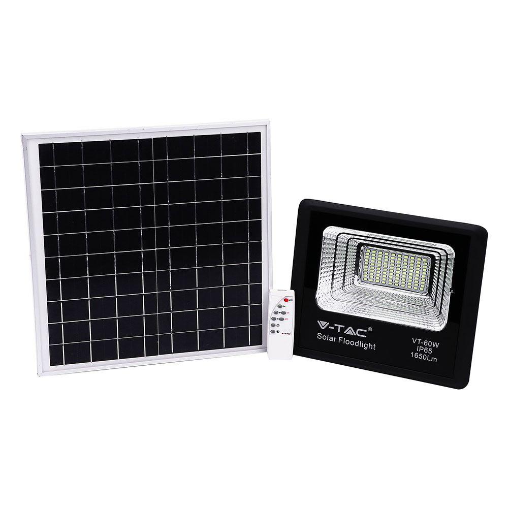 Naświetlacz solarny LED, Barwa:6000K, VTAC, SKU 94010