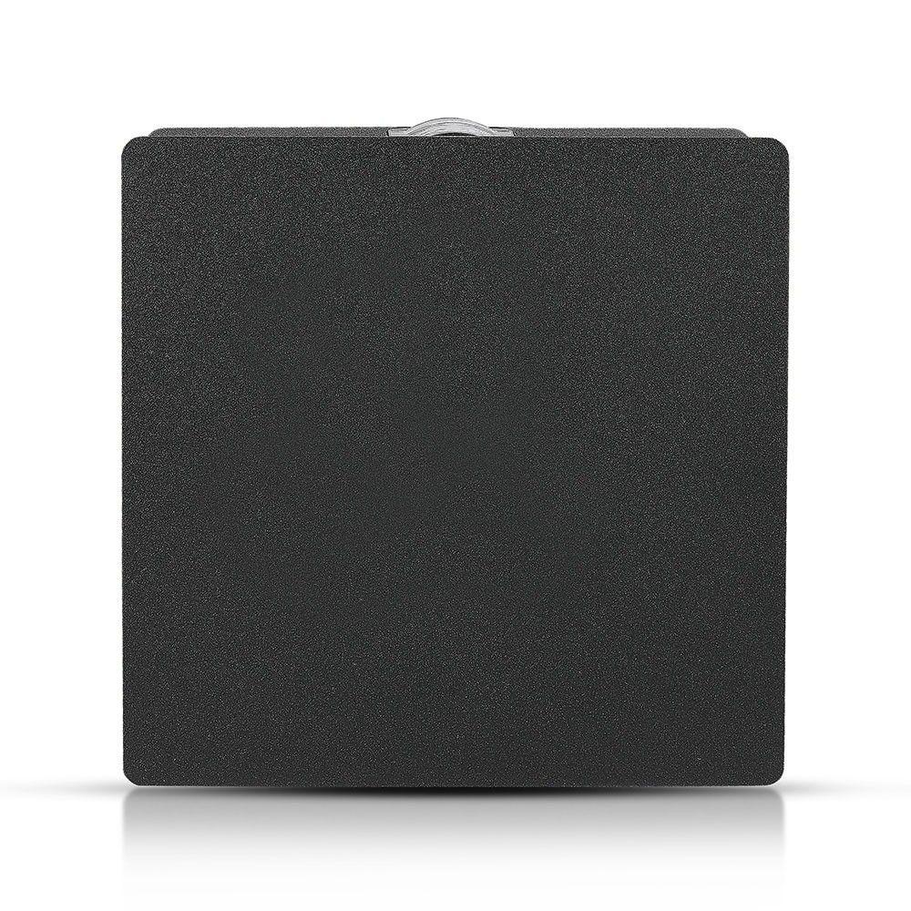 VT-704 4W LED WALL LIGHT 3000K IP65 BLACK BODY SQUARE