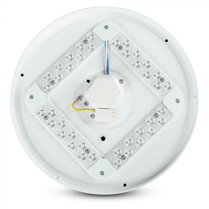 36W Plafon LED DOME, Średnica: 450,  Klosz: Efekt gwiazdek, Barwa:3w1, VTAC, SKU 7608