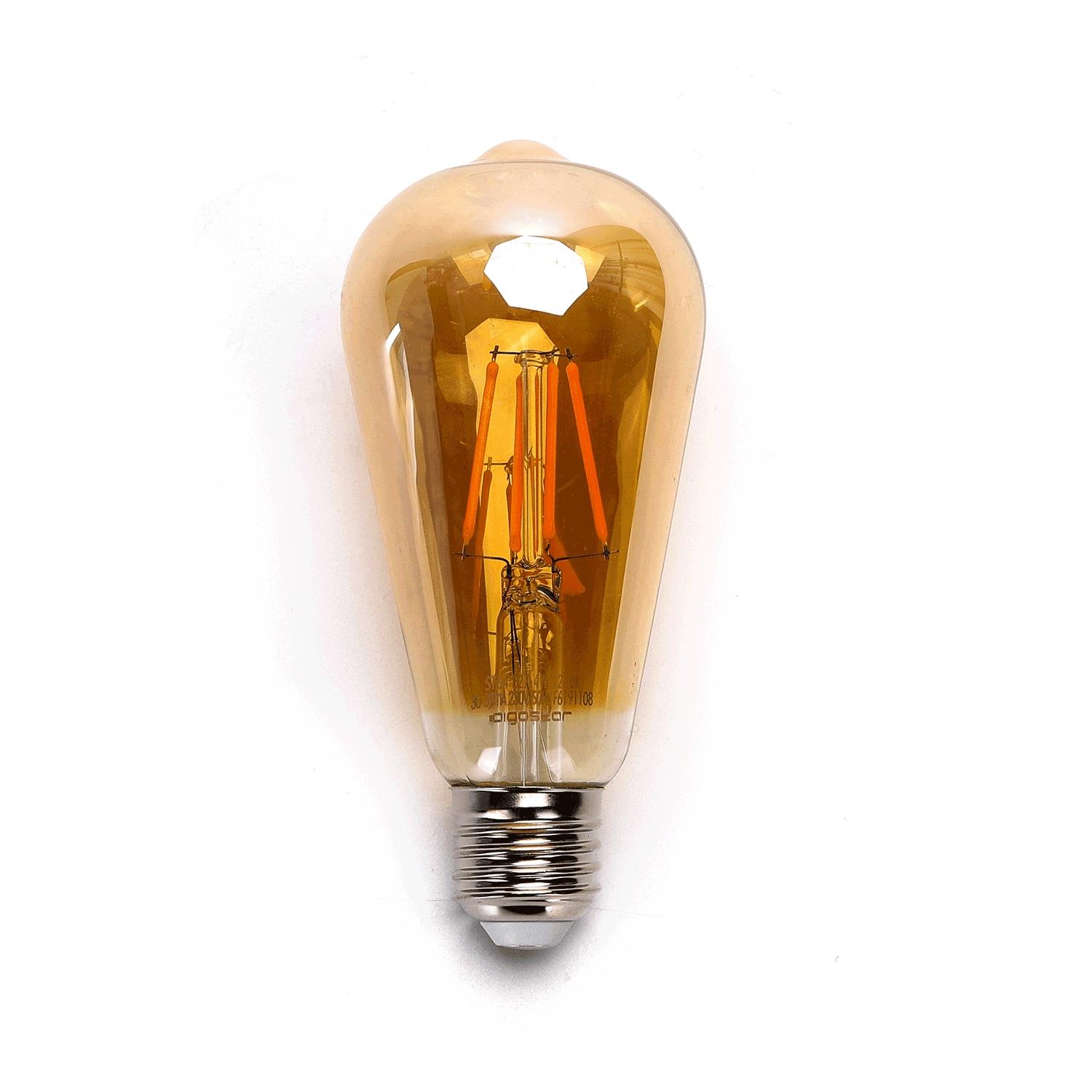 Żarówka LED Filament (Bursztynowa) ST64 E27 14W