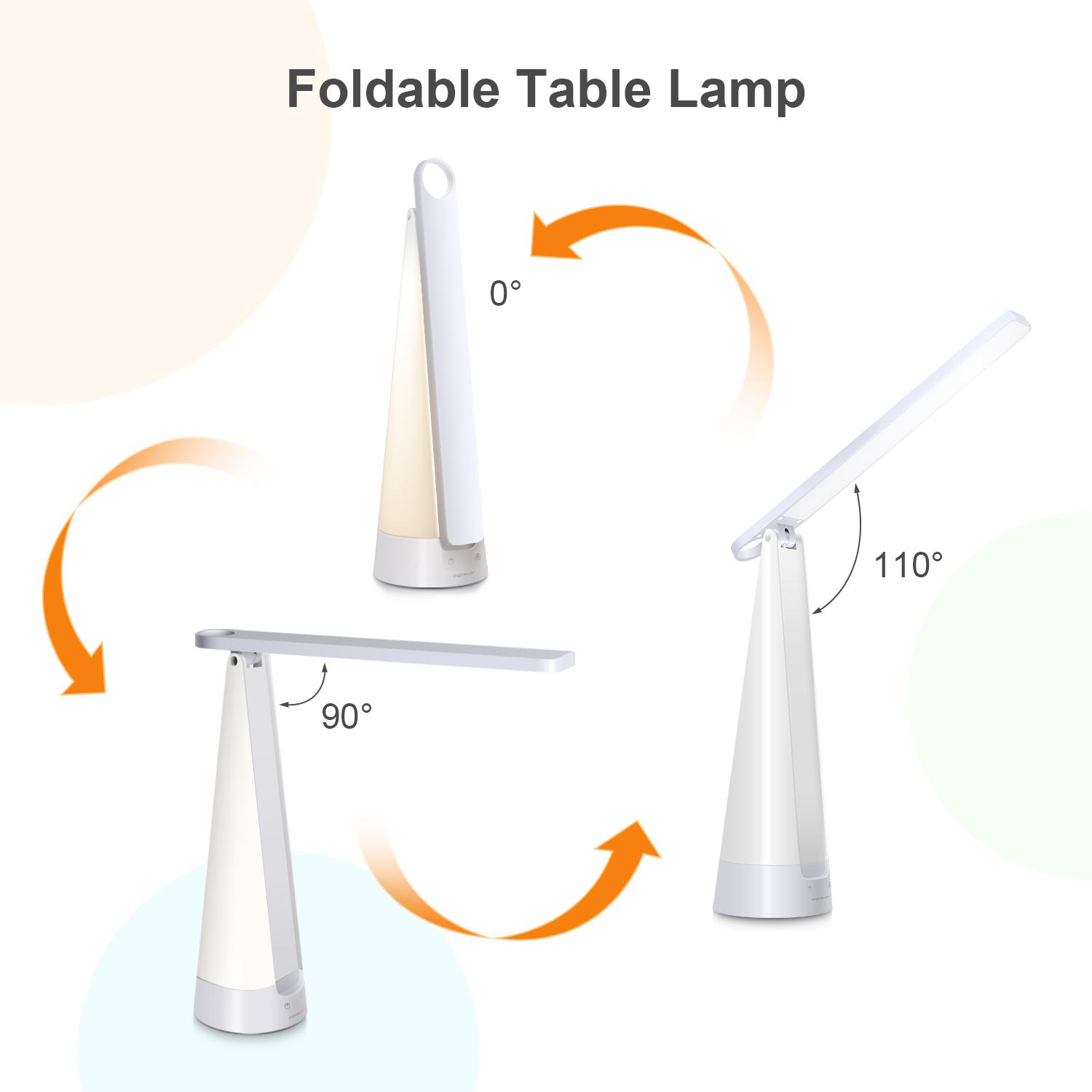 Składana Lampa Stołowa LED Biała 7W 4000K(7W,4000K)