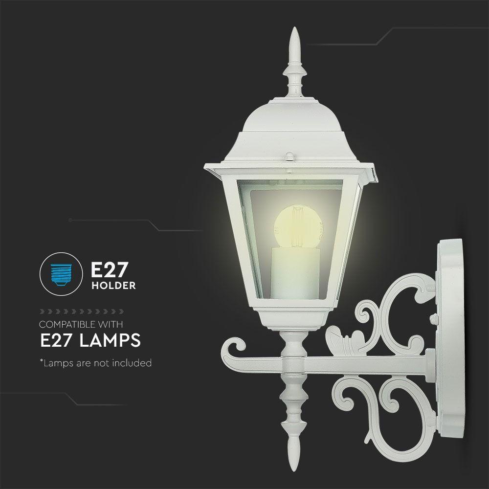 VT-760 E27 WALL LAMP SMALL-MATT WHITE(UP)