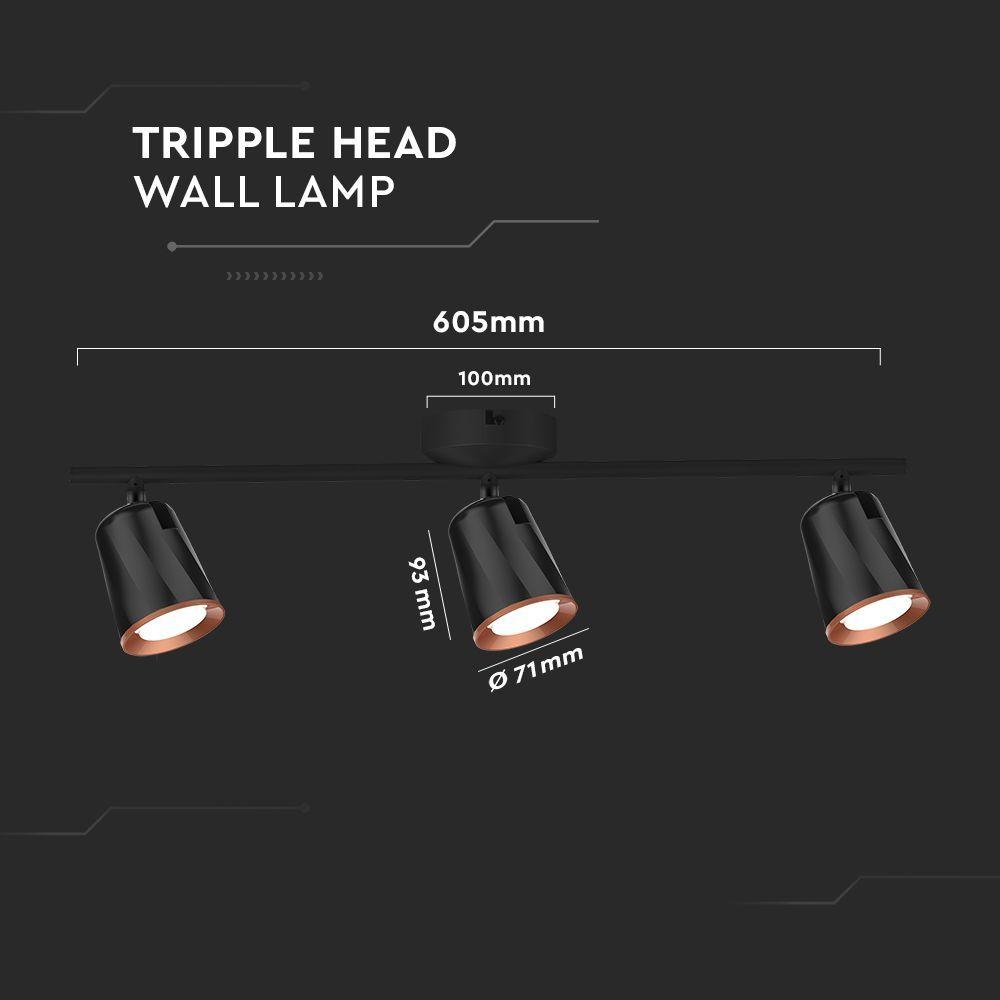 VT-818 18W LED WALL LAMP 3000K BLACK