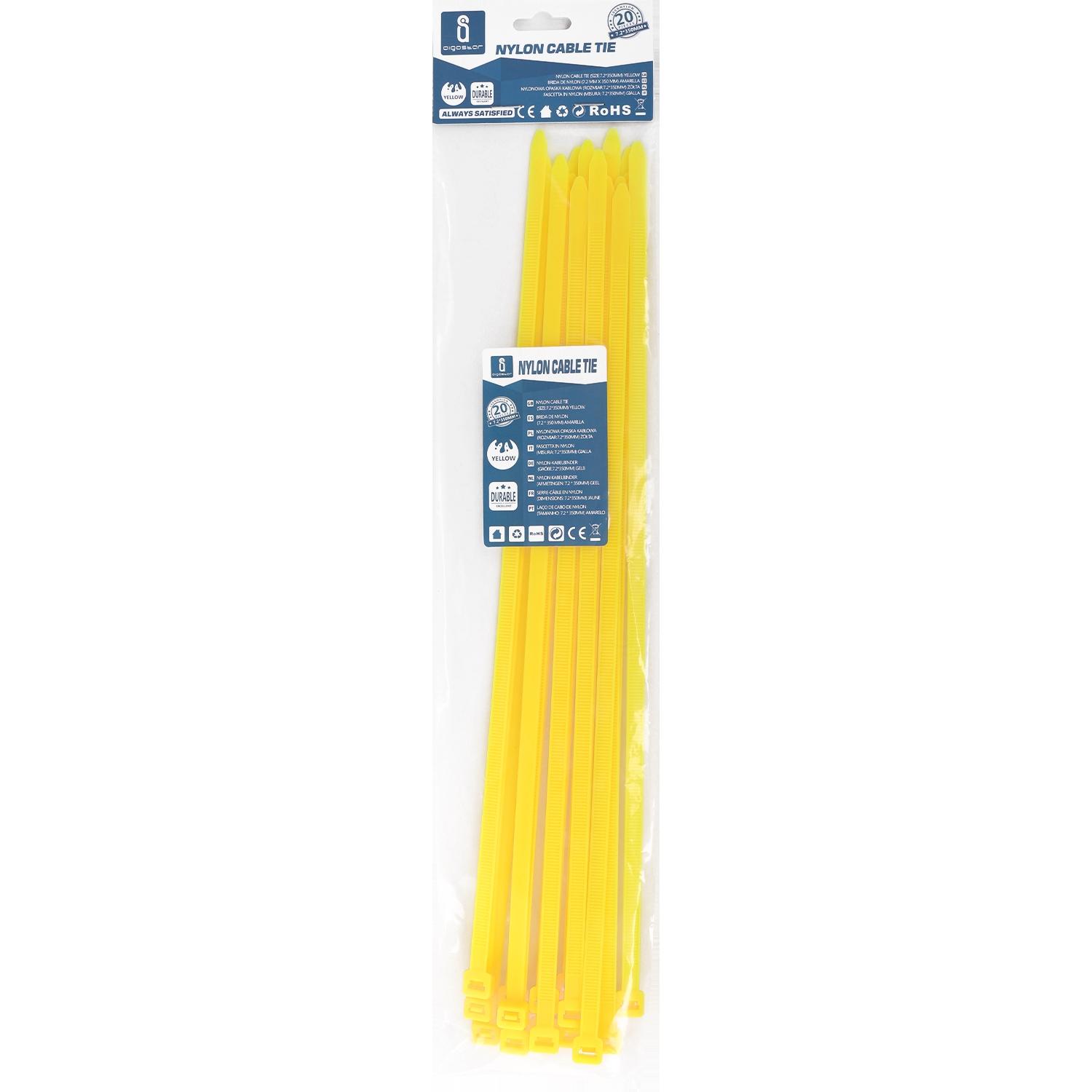 Nylon Cable Ties W7.2*L350mm Yellow