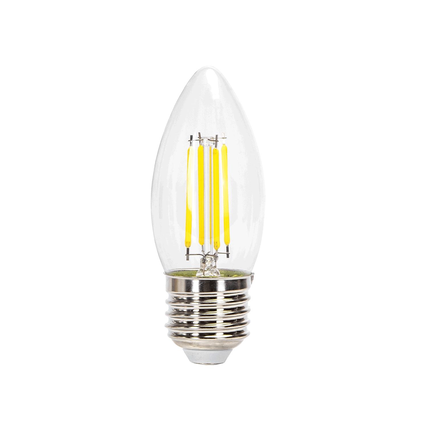 Żarówka LED Filament (Przezroczysta) C35 E27 6W