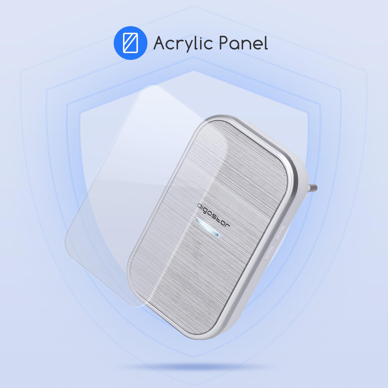 AC Wireless Doorbell Silver