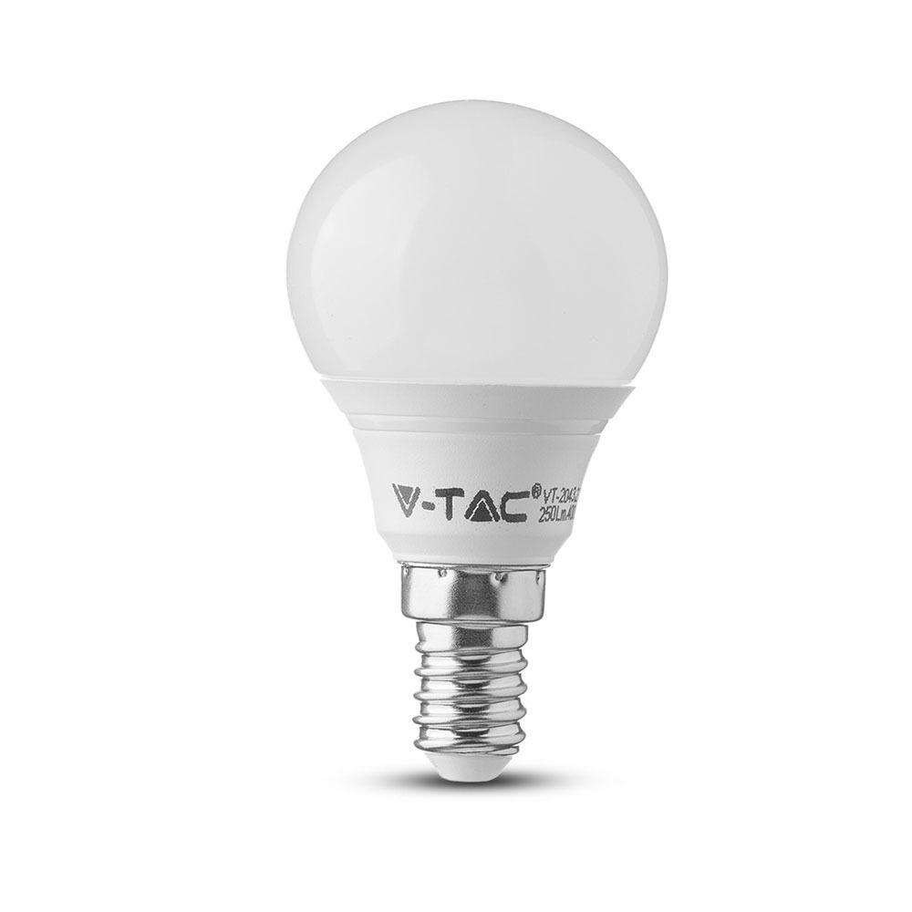 5.5W P45 Żarówka LED, Barwa:6400K/ Opakowanie: 3szt., Trzonek: E14, VTAC, SKU 7359