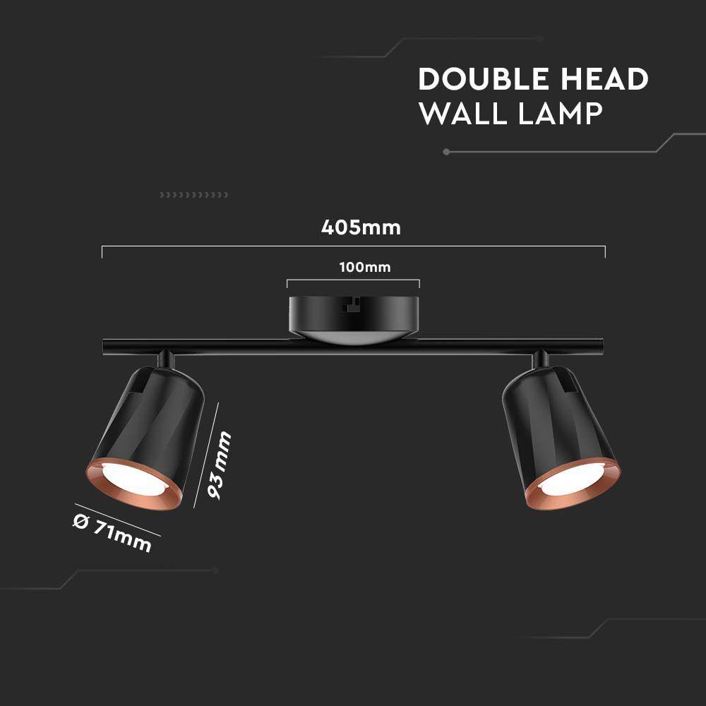 VT-812 12W LED WALL LAMP 4000K BLACK