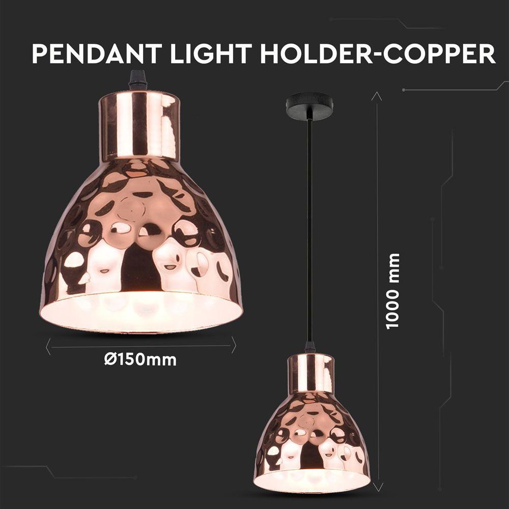 VT-8150 E27 PENDANT LIGHT HOLDER-COPPER