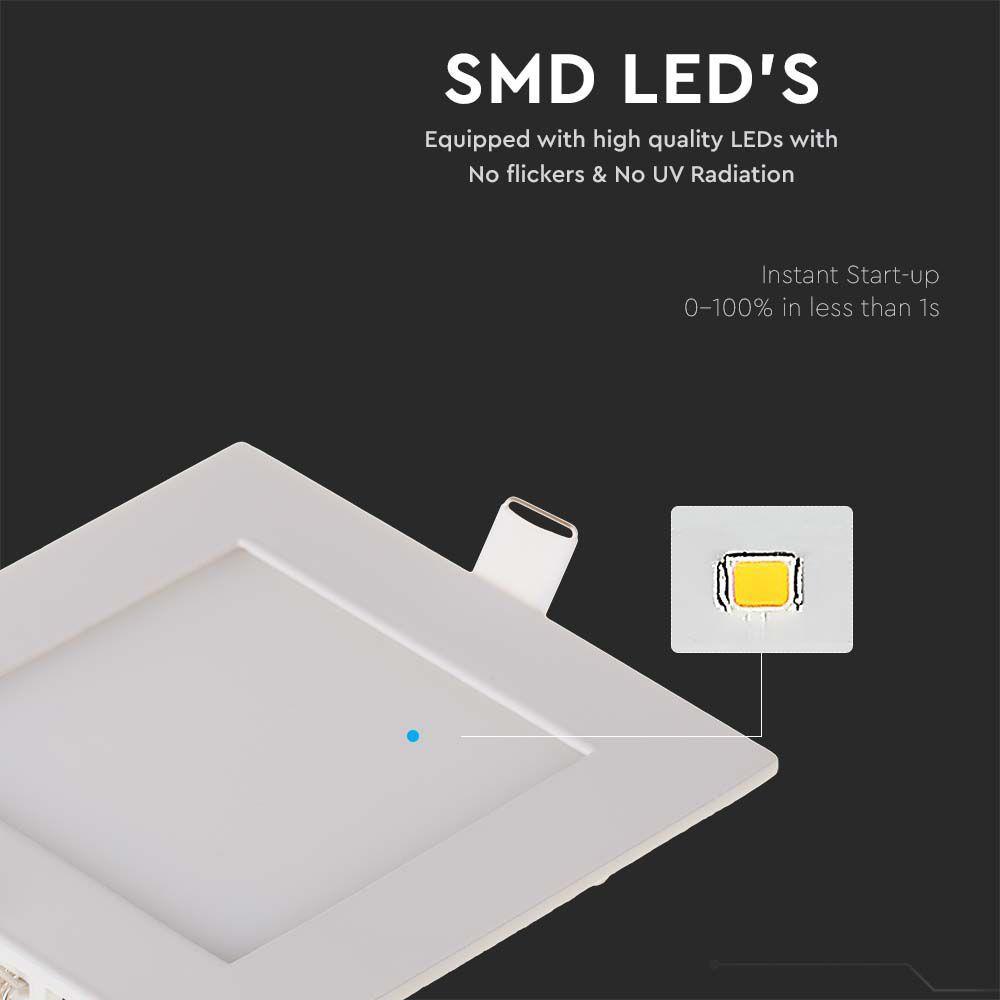 VT-307 3W LED PANEL LIGHT 4000K SQUARE