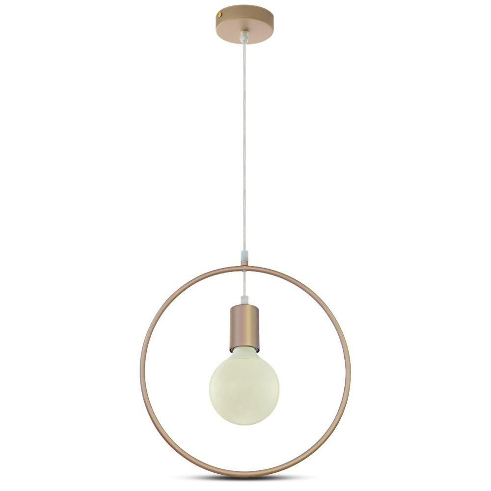 VT-7322 CHAMPAGNE GOLD PENDANT LIGHT WITH GOLD CANOPY-E27