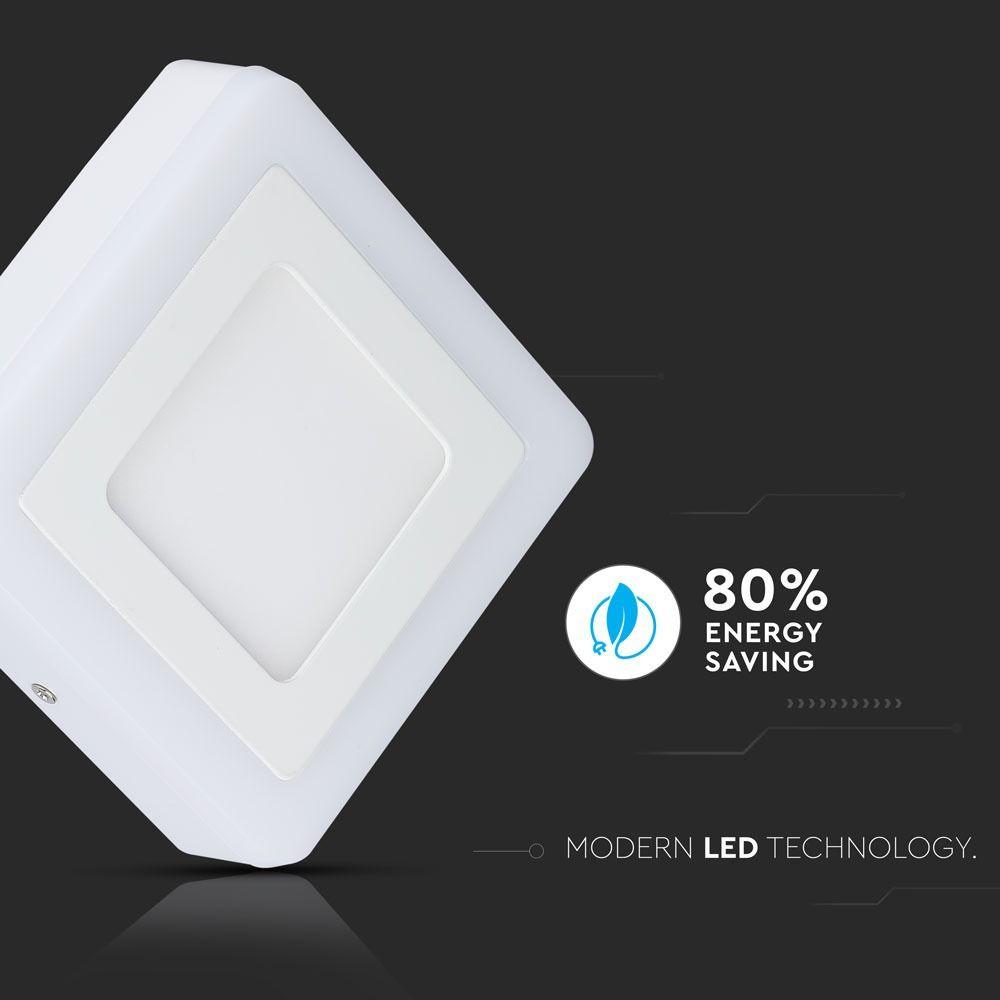 15W Panel LED, Barwa:3000K, Kwadratowa, VTAC, SKU 4925