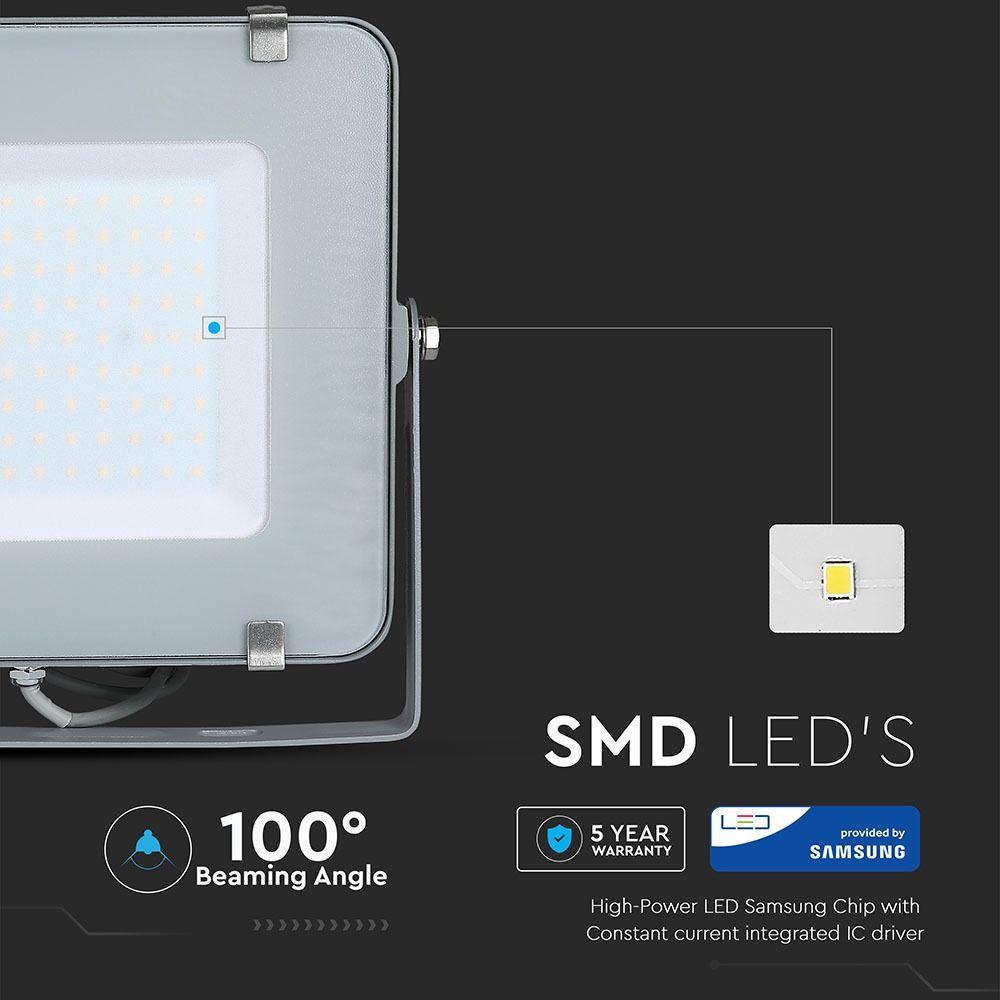 VT-150 150W SMD FLOODLIGHT SAMSUNG CHIP 3000K GREY BODY