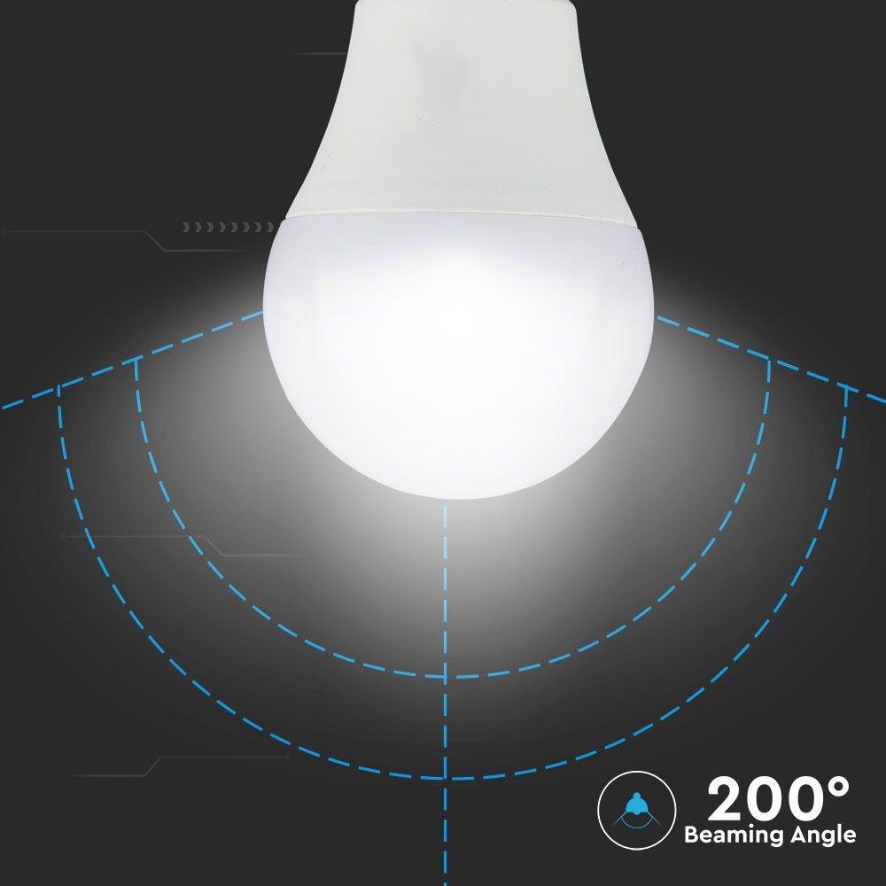 VT-2219 9W A60 LED BULB WITH MICROWAVE SENSOR 6400K E27