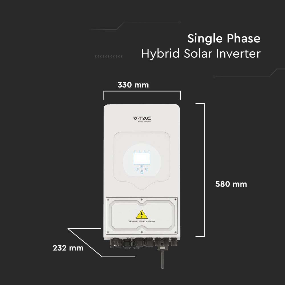 1-FAZOWY INWERTER HYBRYDOWY SUN-6K-SG05LP1-EU ( SPECYFIKACJA EUROPEJSKA ) ON-GRID, OFF-GRID O MOCY 6kW; 5 LAT GWARANCJI; IP65  , VTAC, SKU 11537