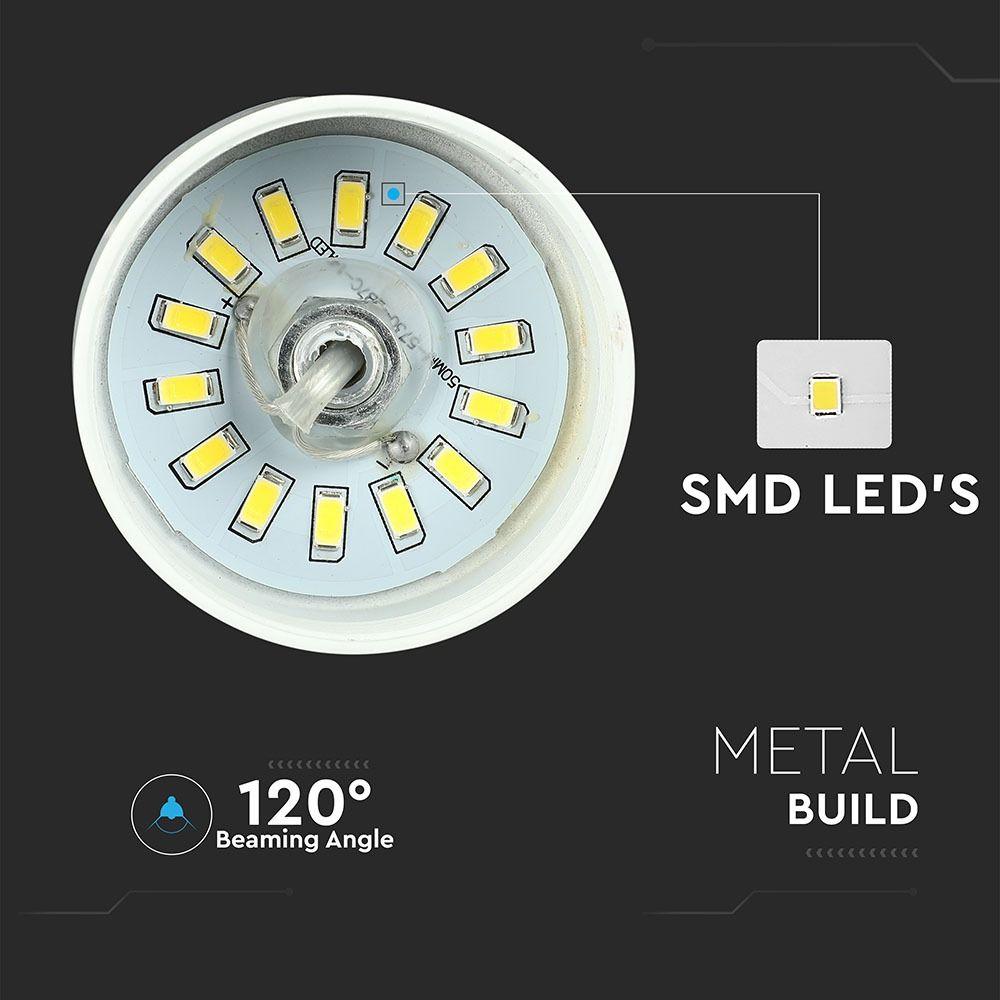 7W Lampa Wisząca LED, Klosz: Akryl, Biały, Barwa:3000K, VTAC, SKU 3935