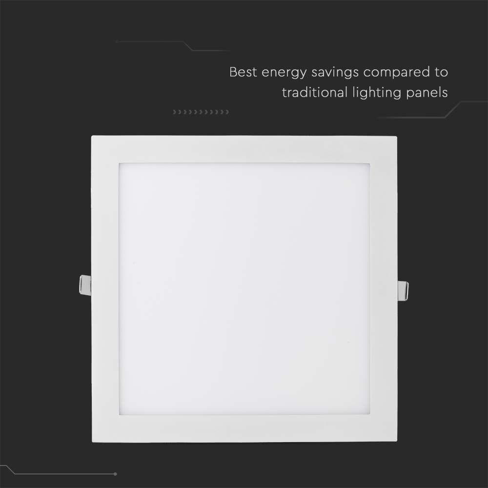 36W Panel LED, Barwa:6400K, Kwadratowa, VTAC, SKU 216431