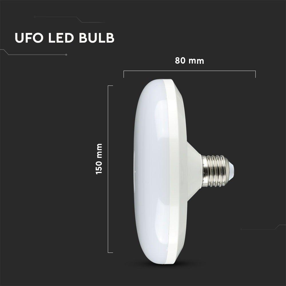 15W F150 Żarówka LED UFO, Chip SAMSUNG, Barwa:6400K, Trzonek:E27, VTAC, SKU 215