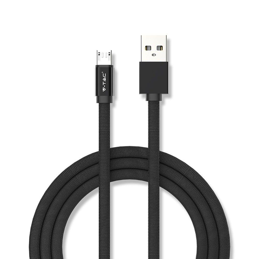 Przewód Mikro USB, 1m, Czarny, VTAC, SKU 8494