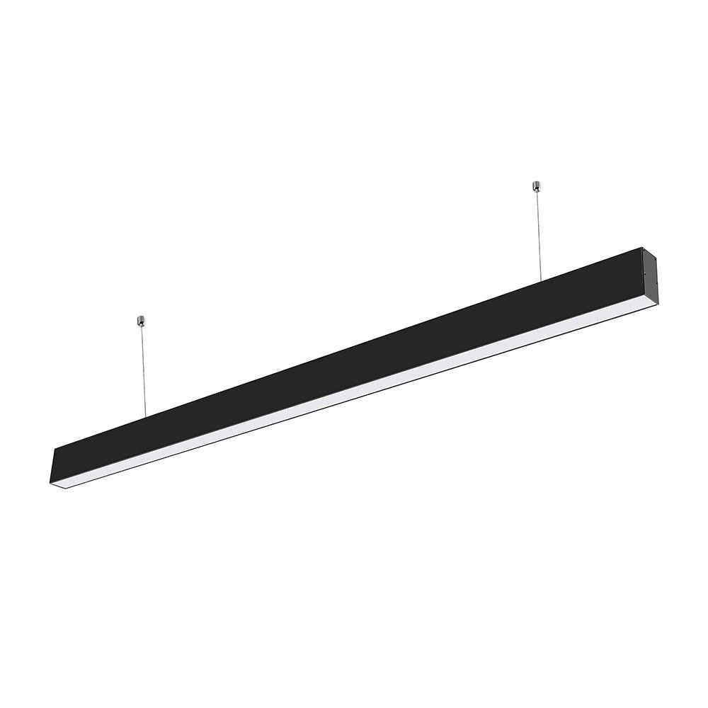 VT-7-40 40W LED LINEAR (SLIM) SUSPENSION LIGHT SAMSUNG CHIP 6400K -BLACK BODY