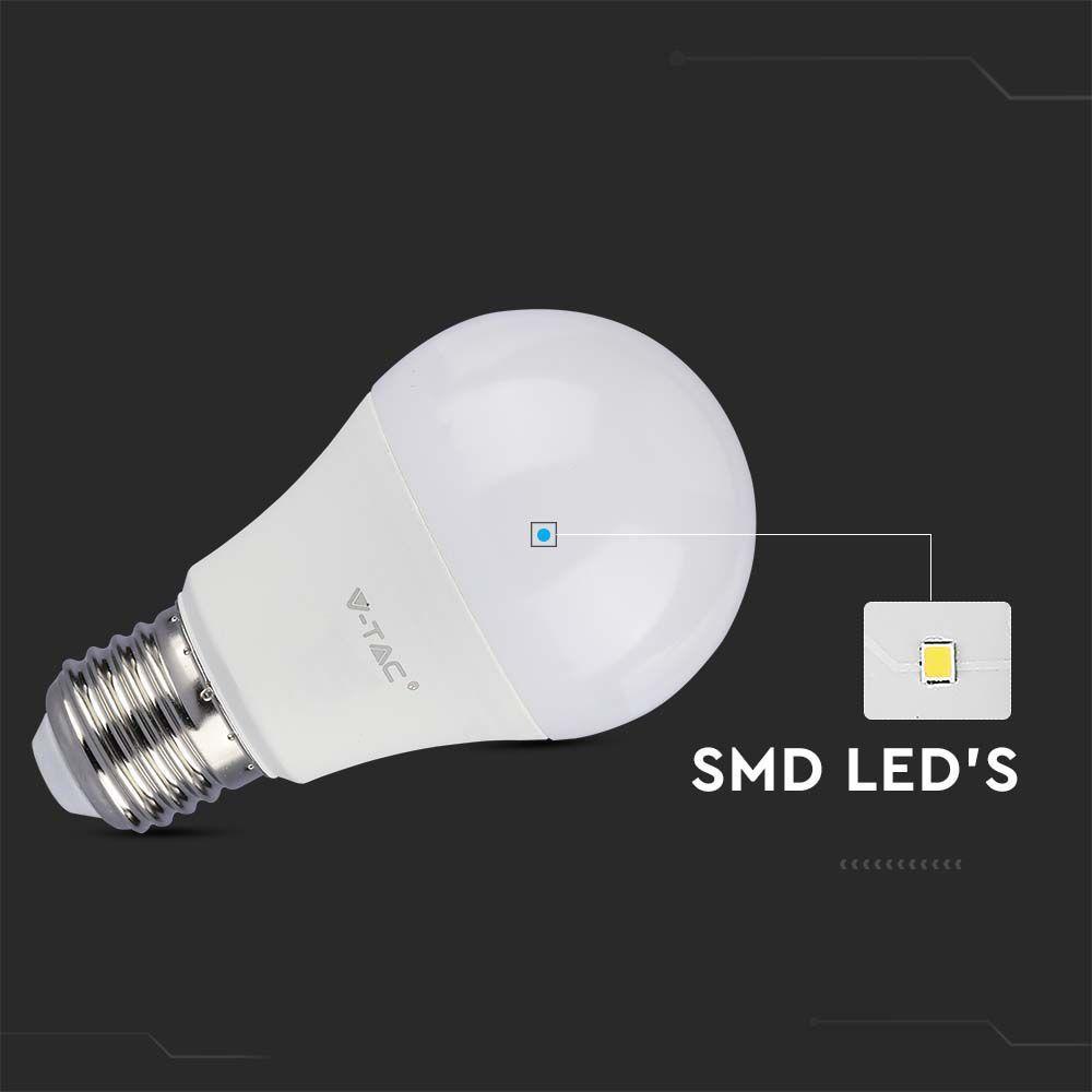 VT-2112 10.5W A60 LED PLASTIC BULB 3000K E27