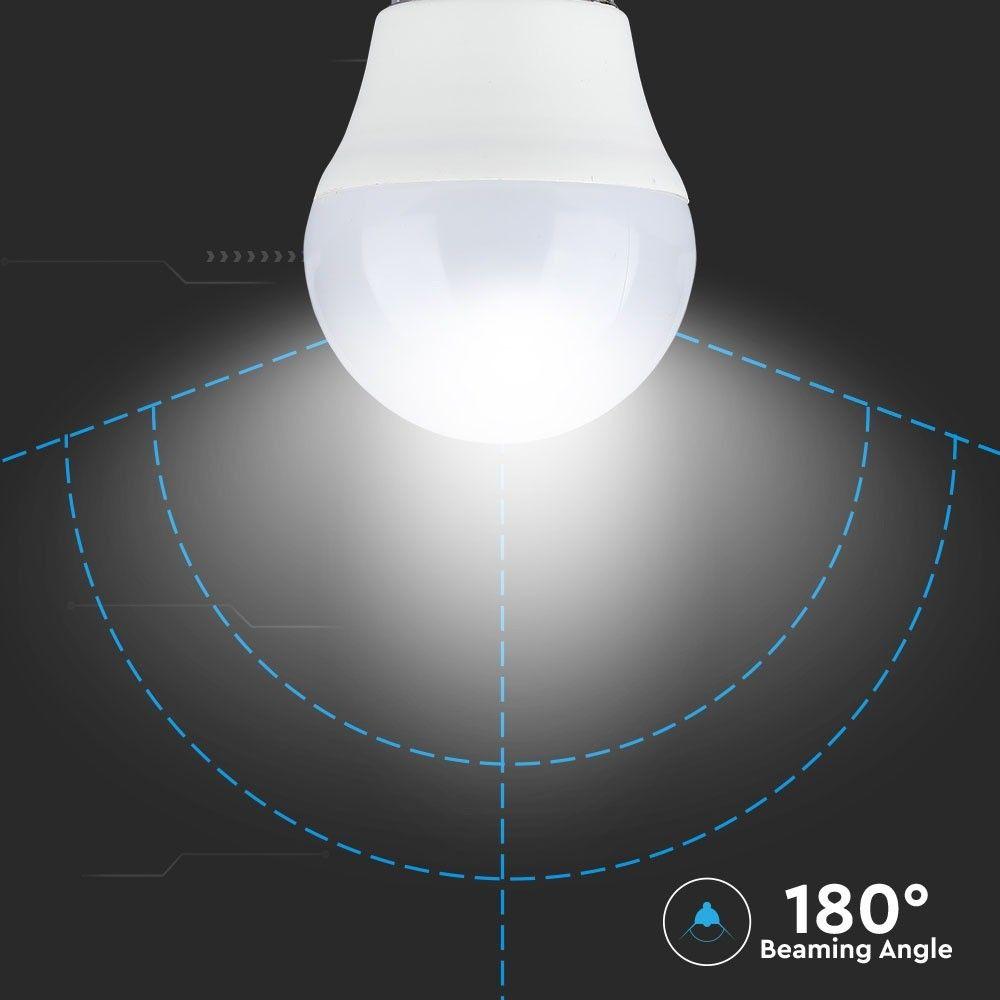 3.5W G45 Żarówka LED sterowana pilotem, Barwa:RGB+6400K, Trzonek:E27, VTAC, SKU 2774