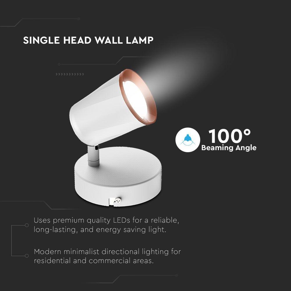 VT-806 6W LED WALL LIGHT(1 HEAD) 3000K WHITE