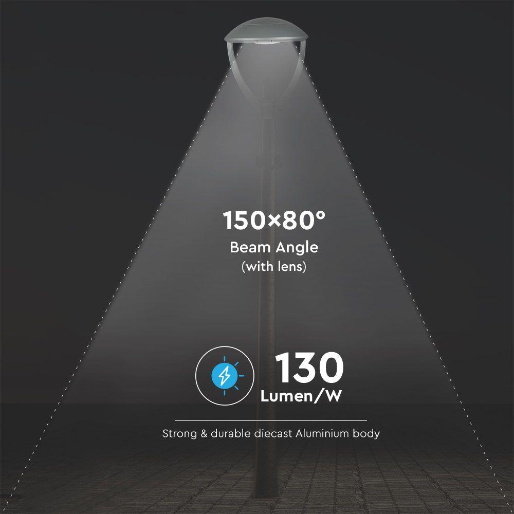 50W Lampa ogrodowa (CLASS II,TYPE III-M LENS), Chip SAMSUNG, Barwa:4000K, VTAC, SKU 782