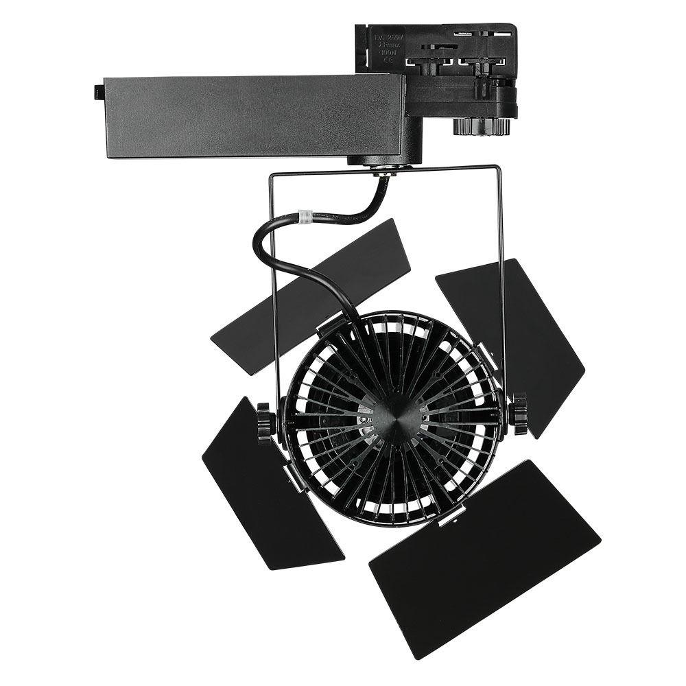 33W Lampa LED na szynoprzewód , Chip SAMSUNG, Barwa:5000K, 5 Lat gwarancji, Obudowa: Czarna, VTAC, SKU 373