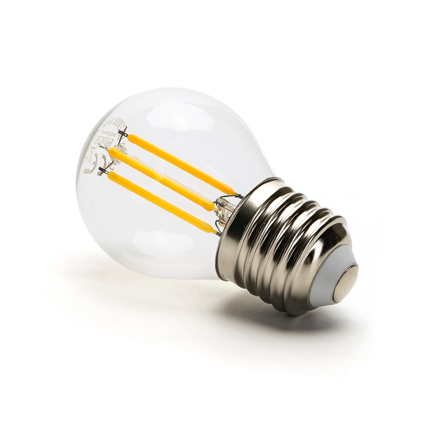 LED Filament Bulb (Clear) G45 E27 6W