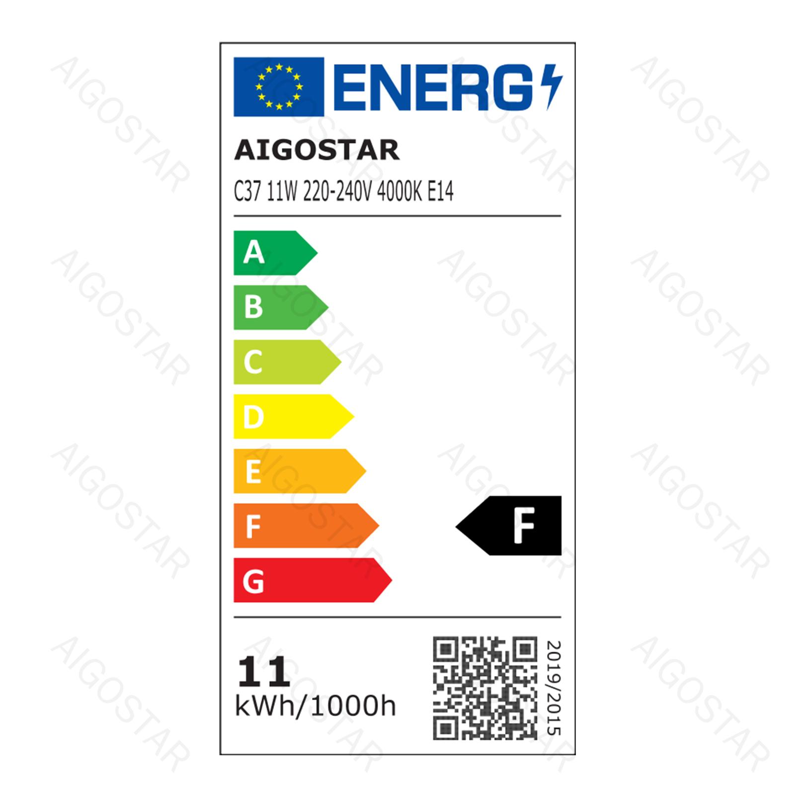 LED A5 C37 E14 11W 4000K/DOUBLE/COLOR BOX