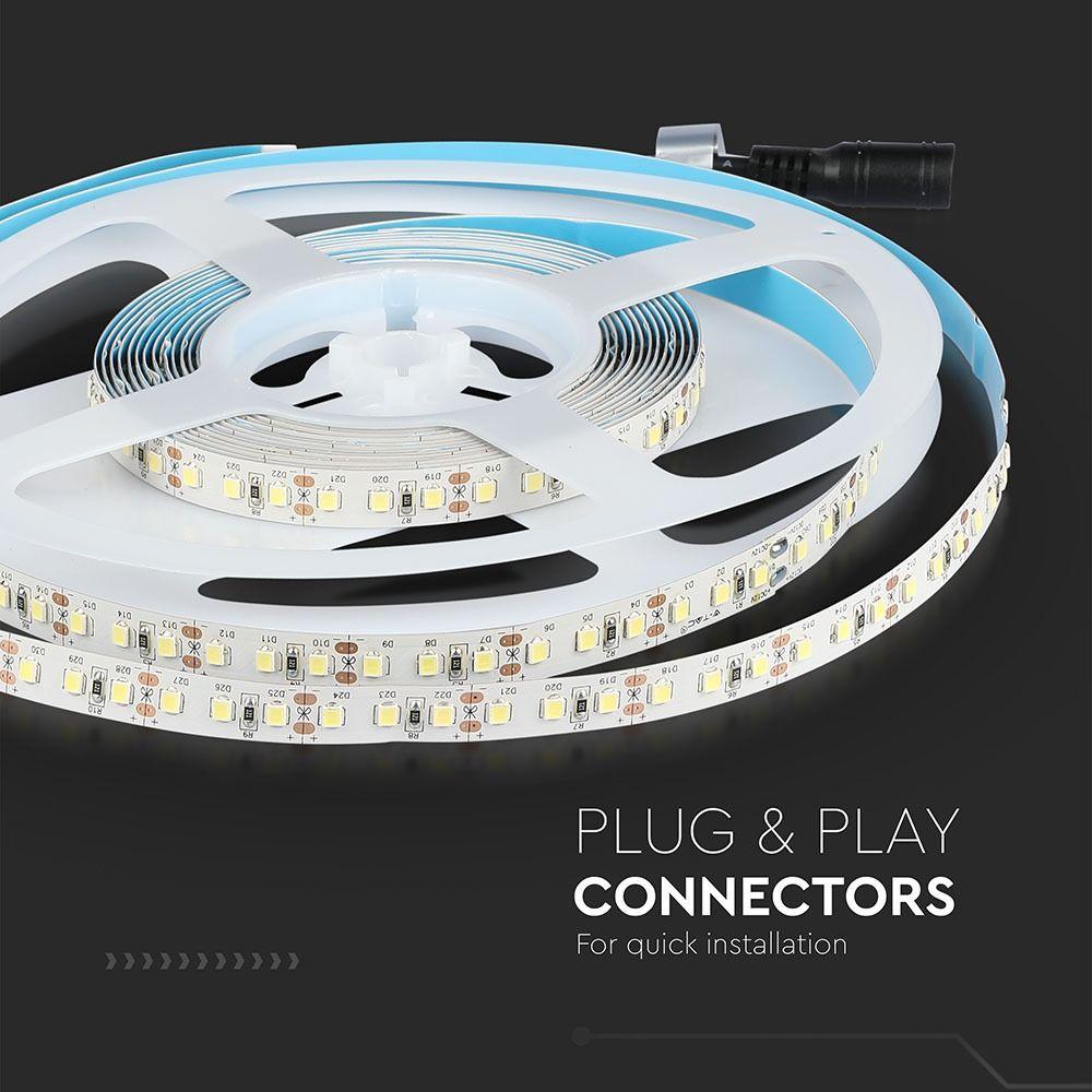 2835 Taśma LED, Chip SAMSUNG, Barwa:6500K, IP20, Zasilanie: 12V, Rolka:5m, VTAC, SKU 325