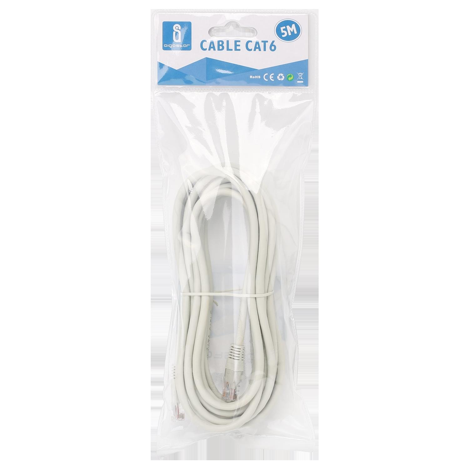 Kabel sieciowy CAT6 5 m szary