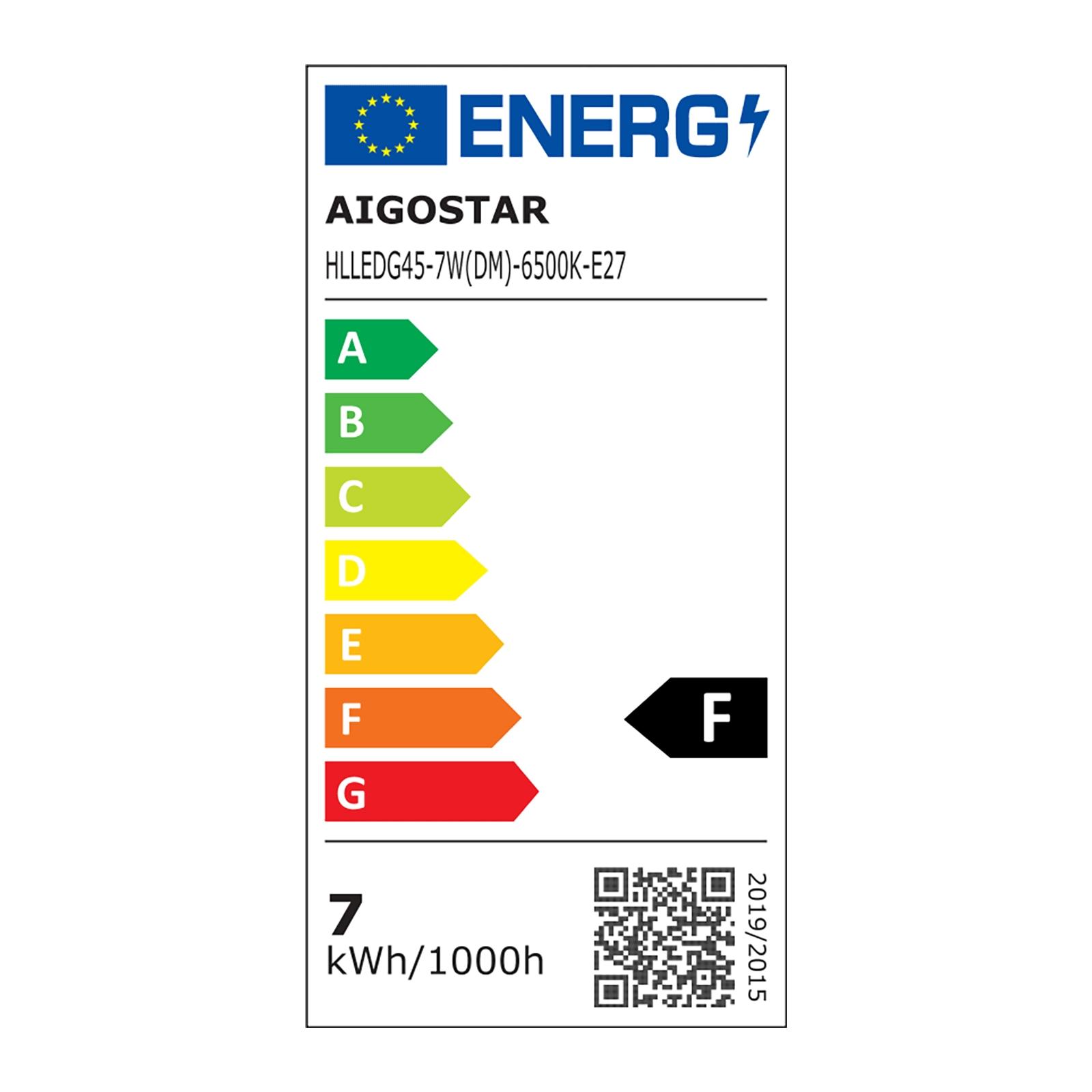 Ściemnialna żarówka LED G45 E27 7W 6500K