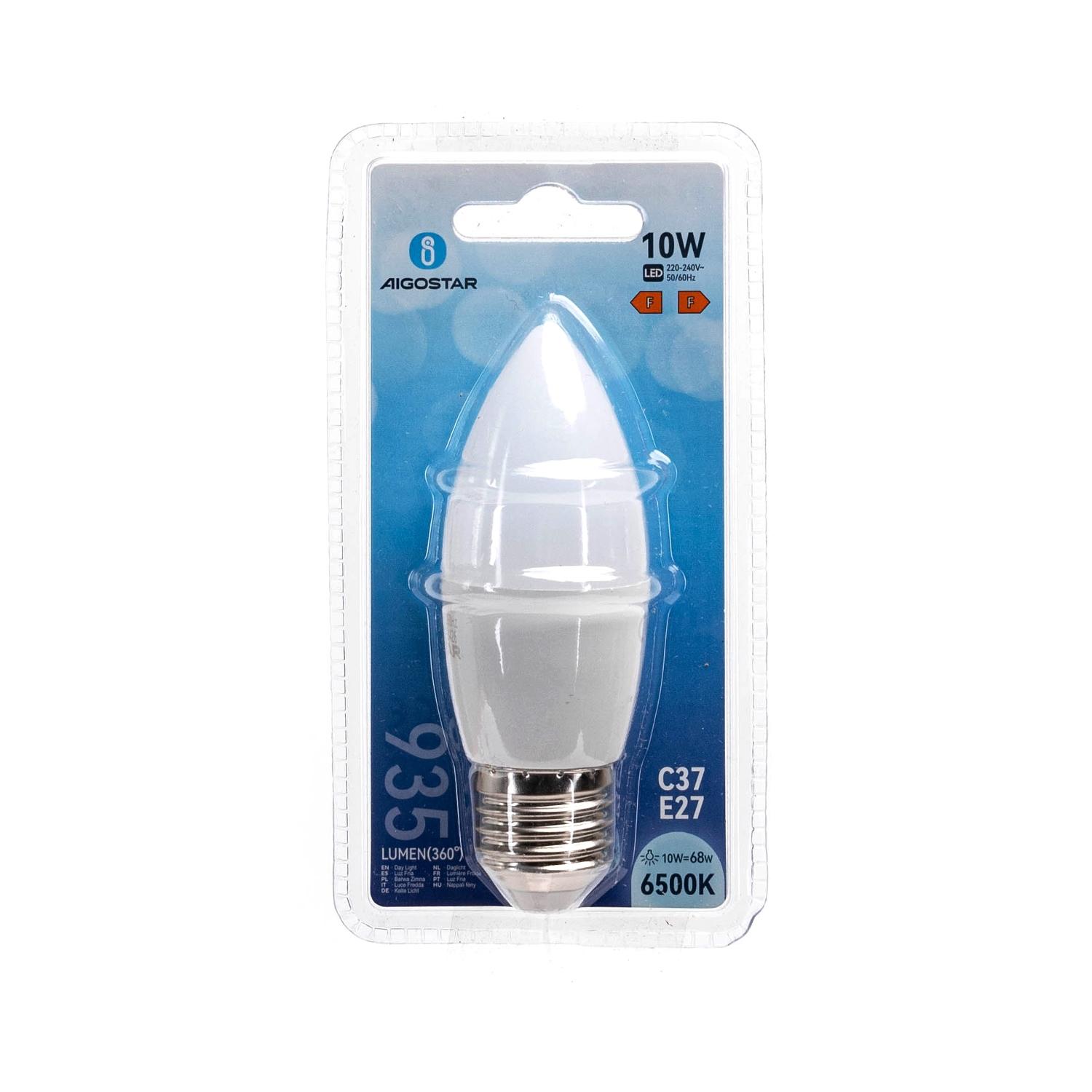 LED E27 10W C37