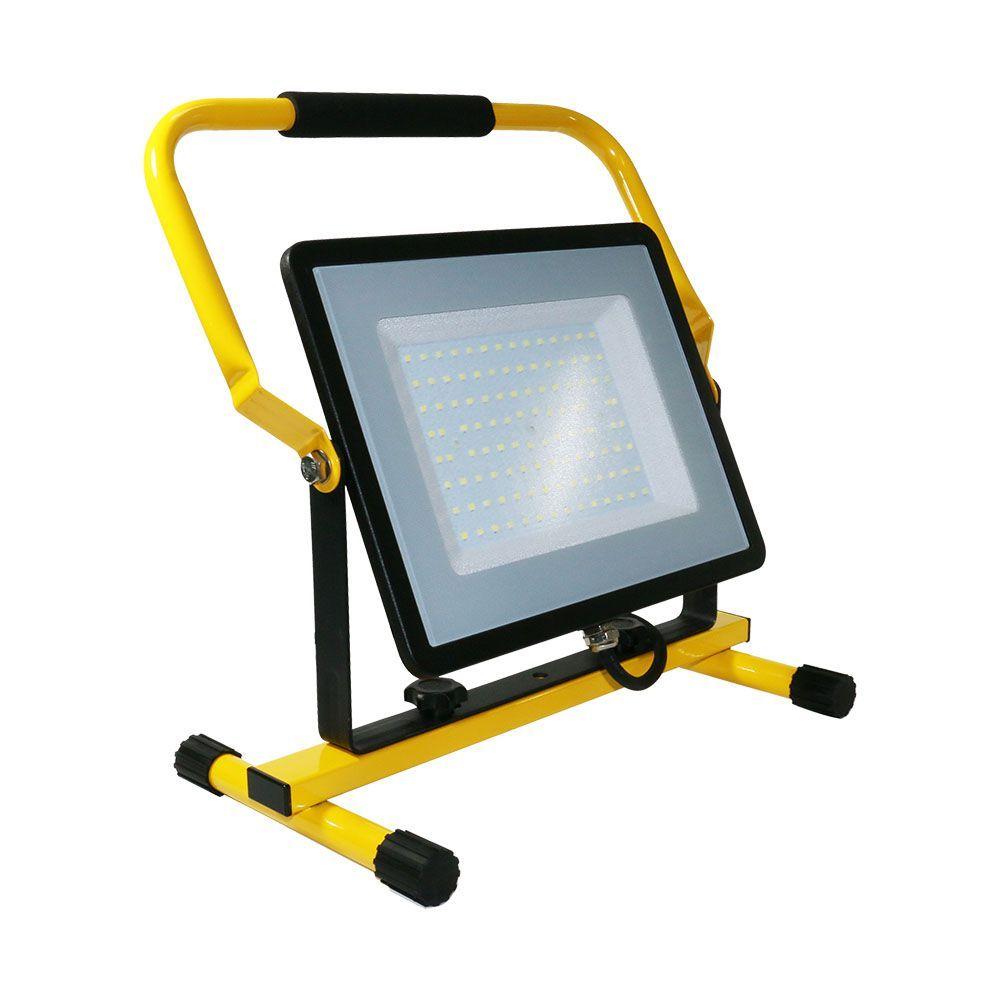 VT-109 100W LED SLIM FLOODLIGHT WITH SAMSUNG CHIP & H STAND 4000K(EU PLUG)